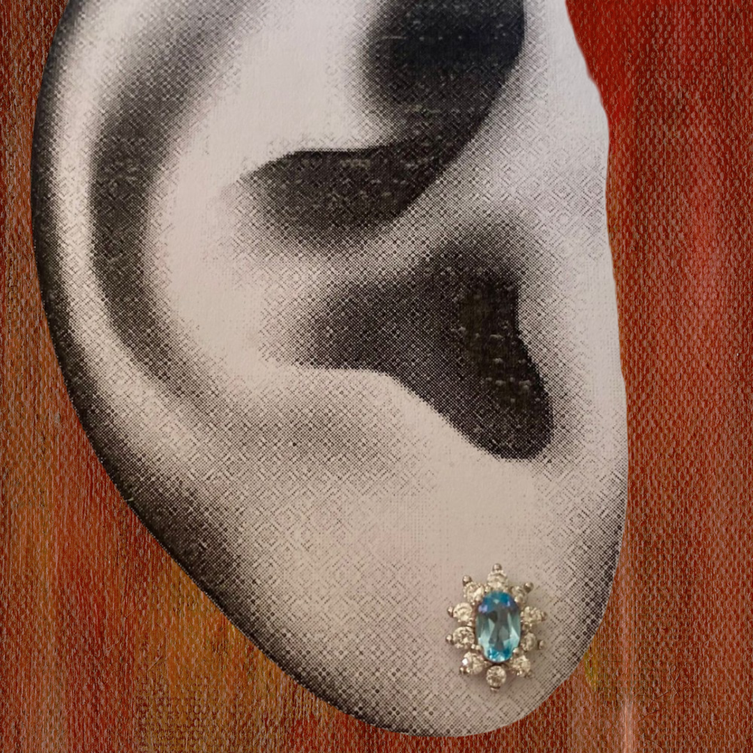 Aretes Topacio Baby Blue