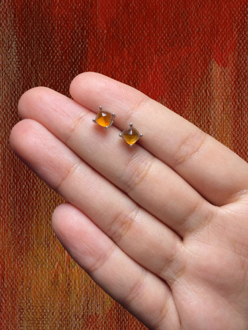 Aretes Granate Naranja Sugarloaf