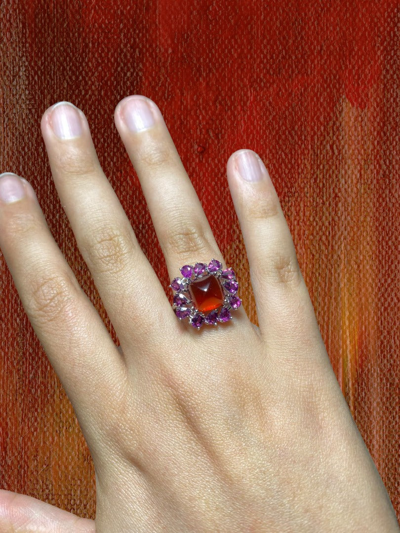 Anillo Granate Sugarloaf