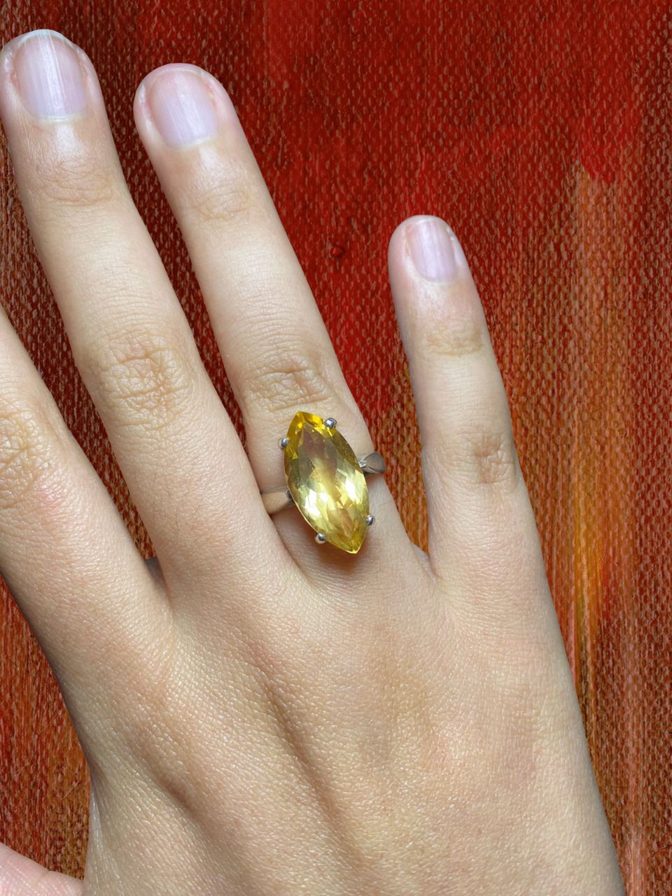 Anillo Citrino Marquesa