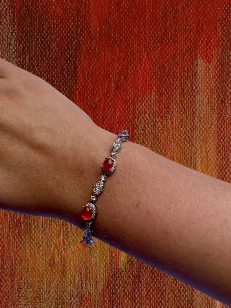 Pulsera Opalo Naranja