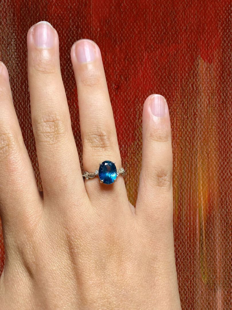 Anillo Topacio London Blue