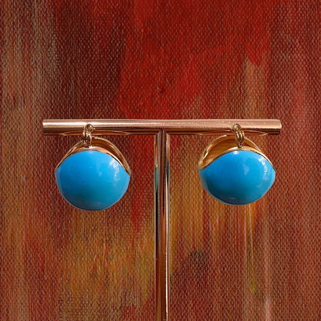 Aretes Esmalte y Acero