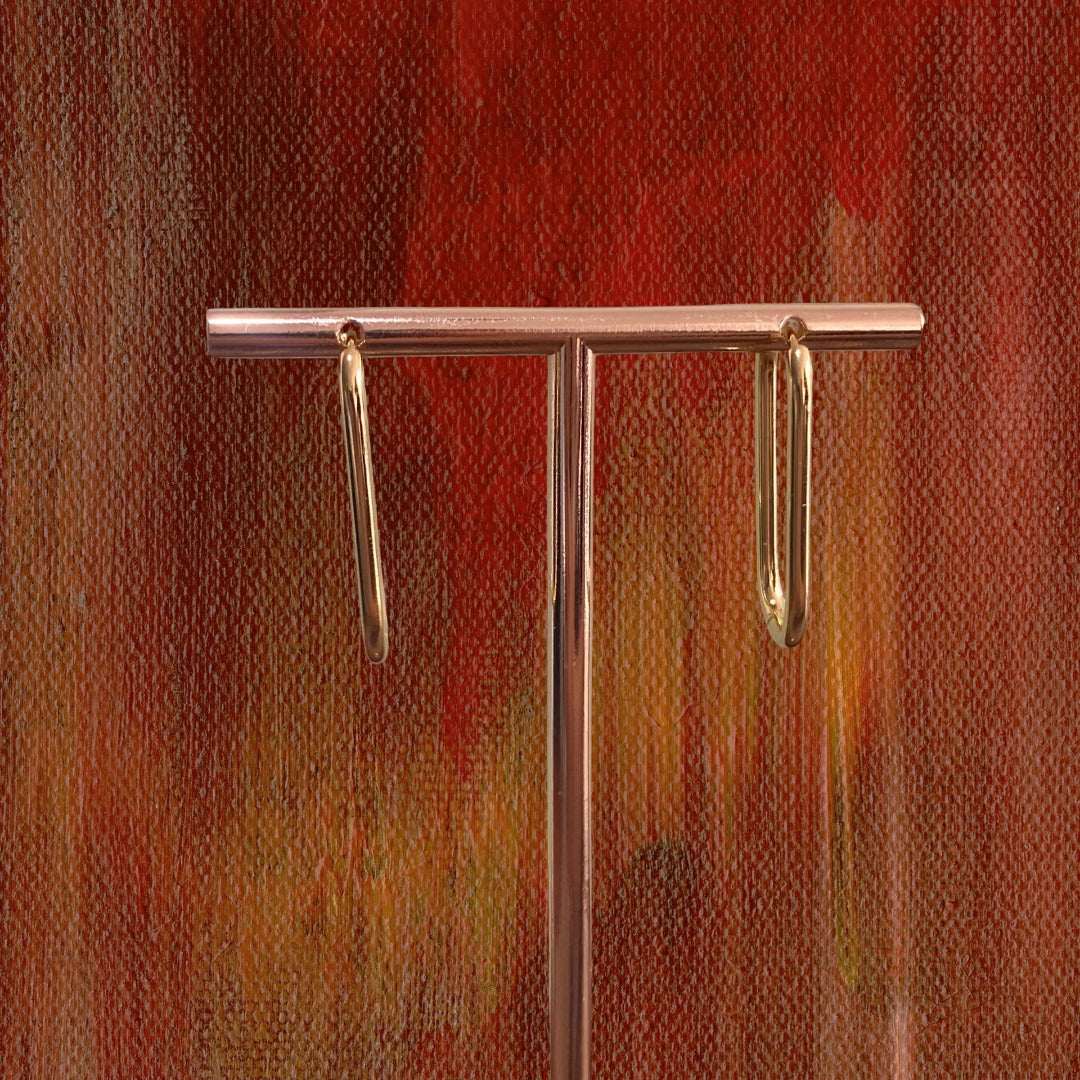 Argollas Doradas Largas