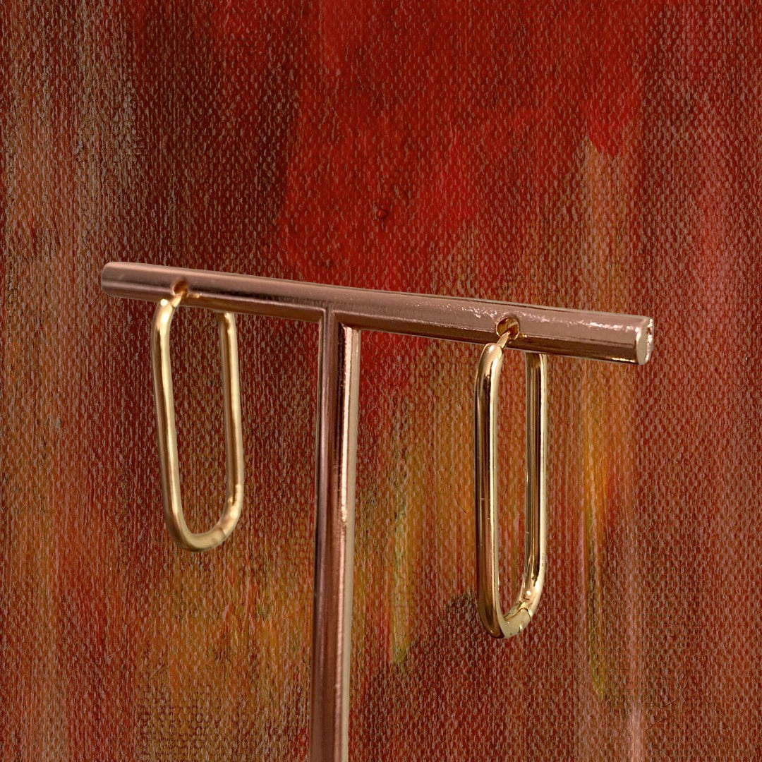 Argollas Doradas Largas