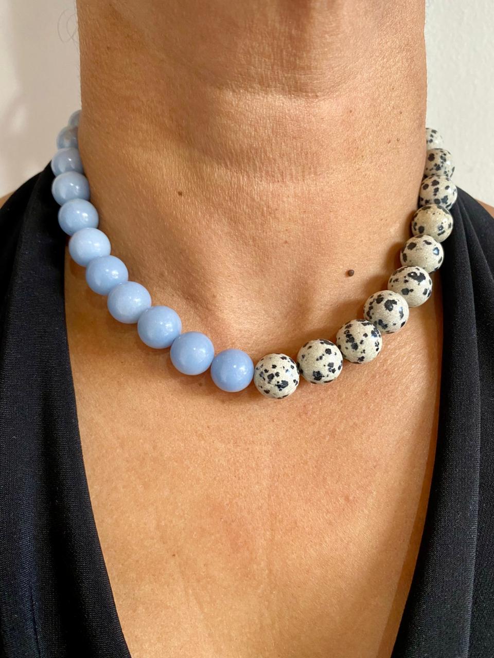 Collar Jaspe Dálmata y Angelita