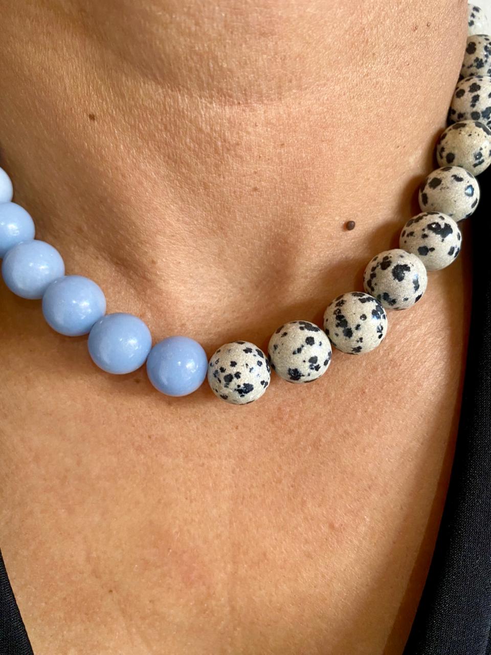 Collar Jaspe Dálmata y Angelita