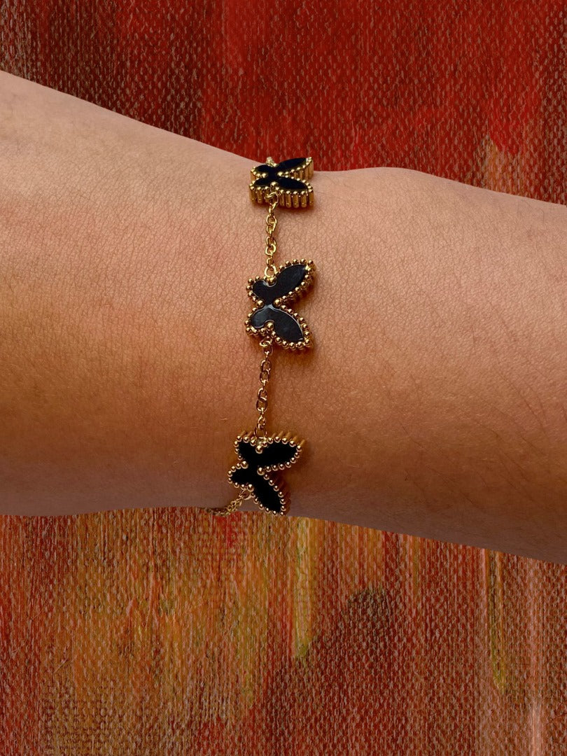 Pulsera Mariposas Negras