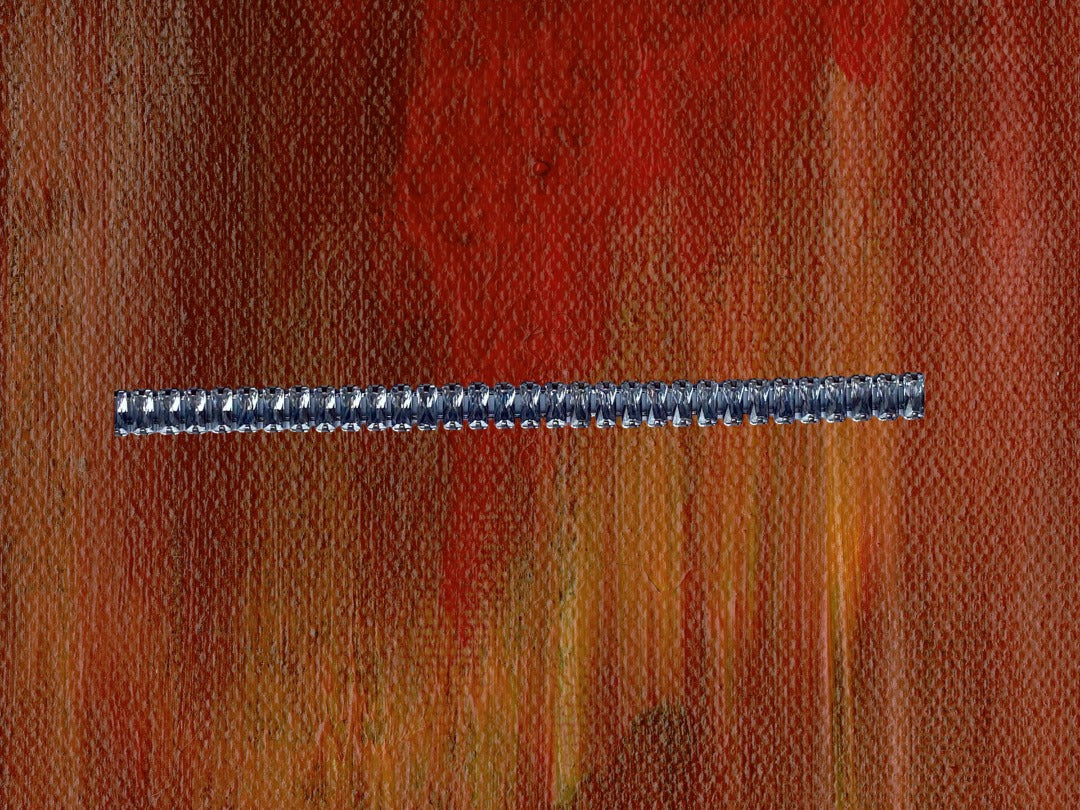 Pulsera Baguette Plateada