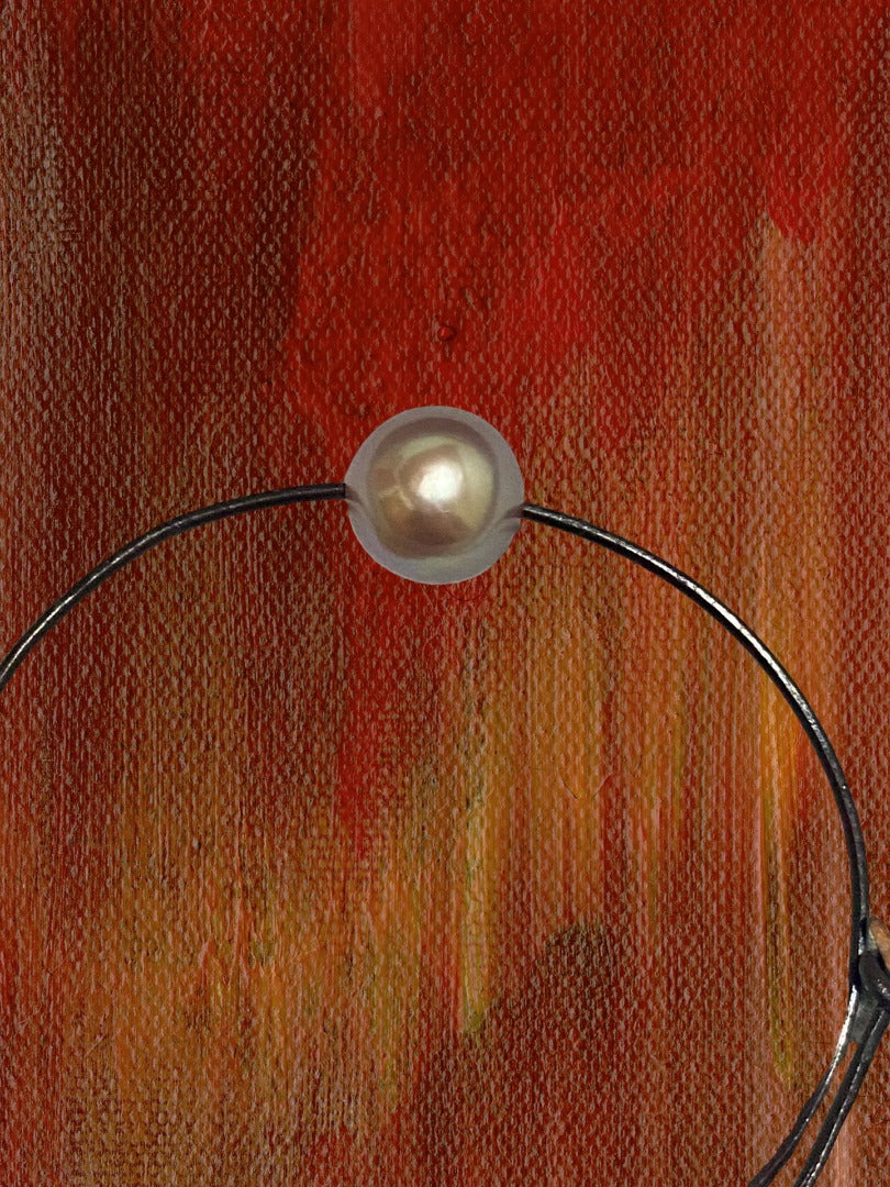 Brazalete Perla Edison Morada