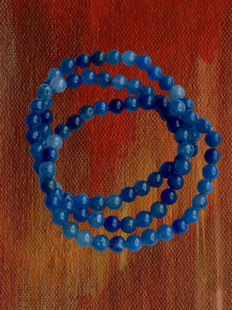 Set Pulseras Aventurina Azul