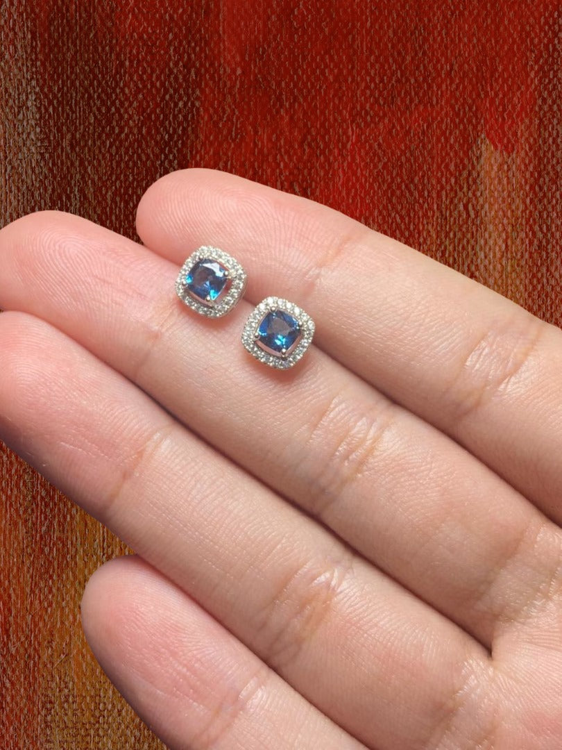 Aretes Topacio London Blue