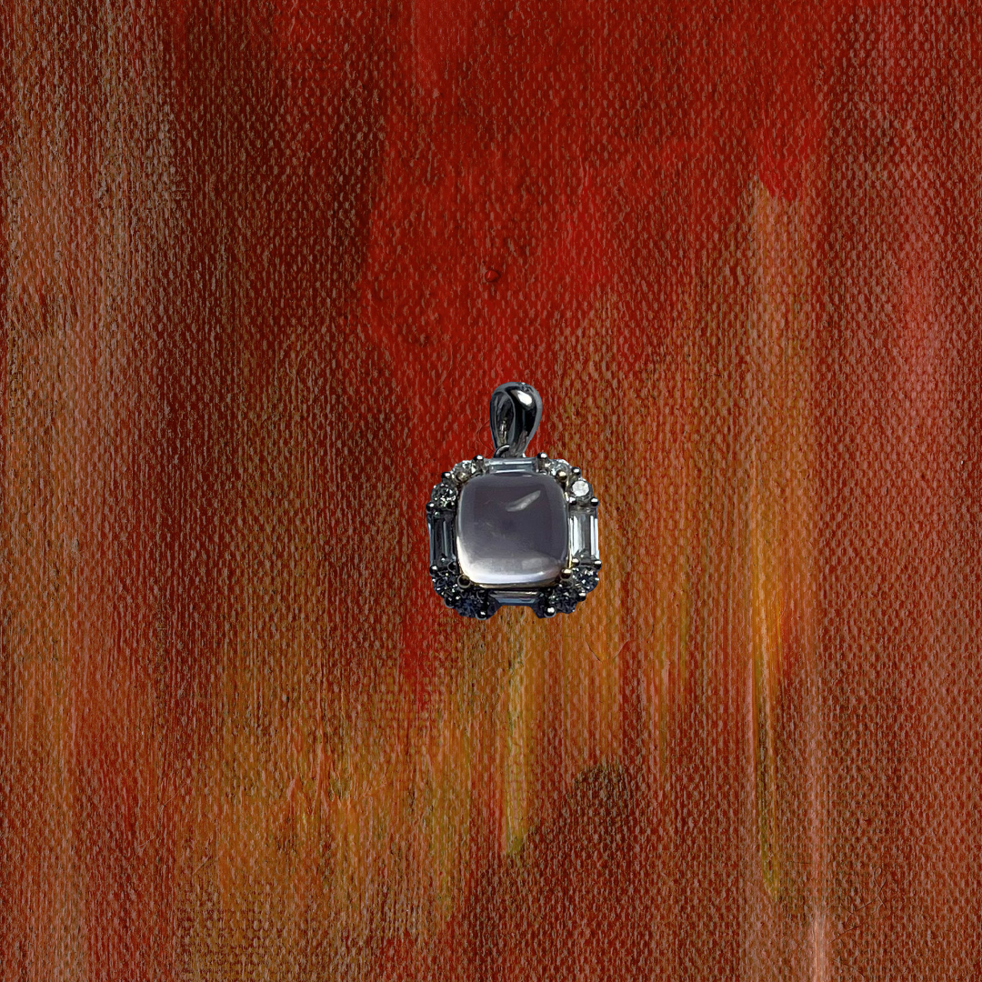 Dije Cuarzo Rosado Sugarloaf